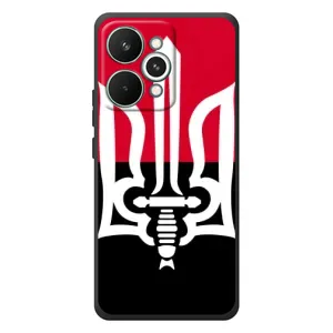 Чехлы УПА (Красно-Чёрный) на RealMe 15 Pro (Герб Украины)