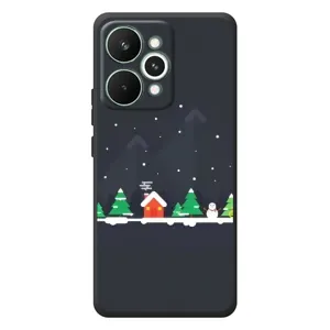Силиконовый бампер на рождество для RealMe 15 Pro (Город зимний)