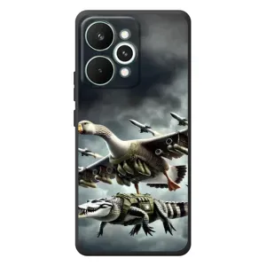 Чохол з мемами траралело тралала для RealMe 15 Pro (Гусіні і крокоділо)