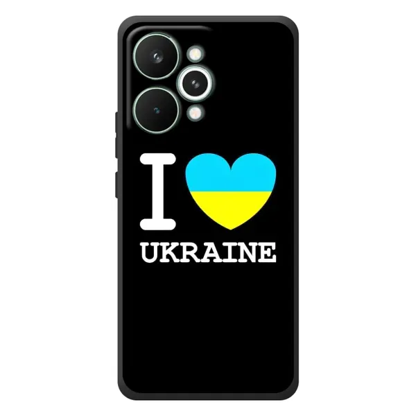 Чехол с рисунком «I Love Ukraine» для Realme 15 Pro Чехол с рисунком «I Love Ukraine» для Realme 15 Pro