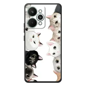 Силиконовый чехол с котиком для RealMe 15 Pro (Коты)