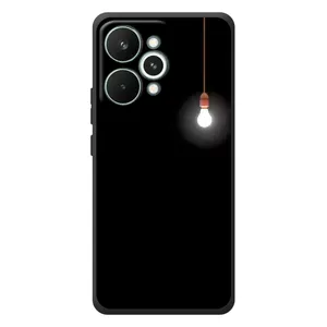 Чохол з картинками на чорному фоні для RealMe 15 Pro (Лампочка)