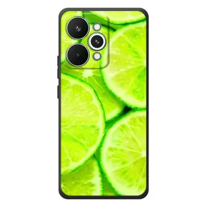 Чохол з зображенням смачної їжі для RealMe 15 Pro (Лайм)
