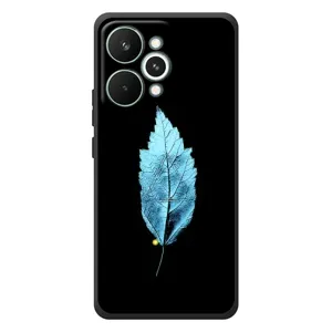 Чохол з картинками на чорному фоні для RealMe 15 Pro (Листя)
