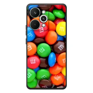 Чохол з зображенням смачної їжі для RealMe 15 Pro (Різнокольорові M&M'S)
