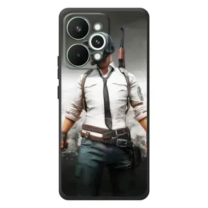 Силиконовый чехол с картинкой "Герой Pubg" на RealMe 15 Pro (Пабг)
