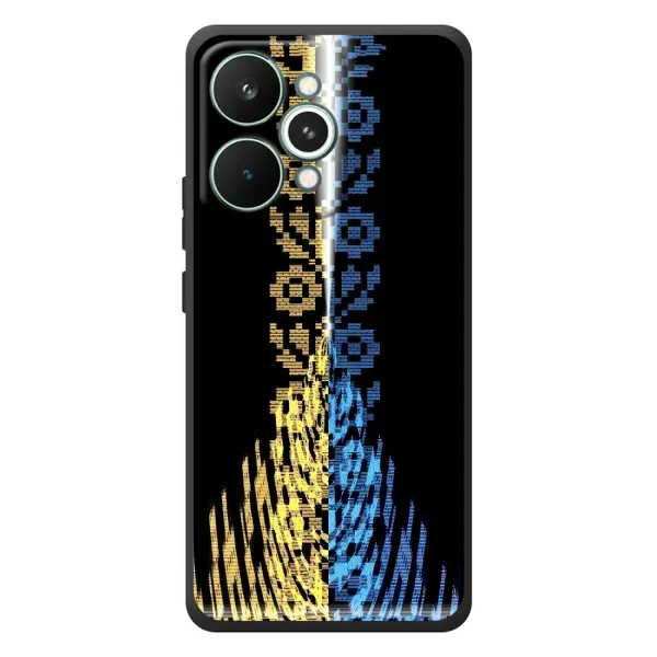 Чехол с рисунком «Патриотическая вышиванка» для Realme 15 Pro