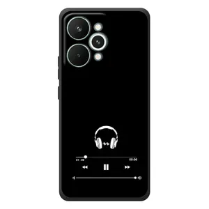 Чохол з картинками на чорному фоні для RealMe 15 Pro (Плеєр)