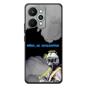 Чехол с Украинской символикой на РеалМи 15 Про (Призрак Киева)