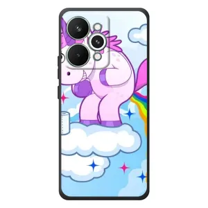 Чехол Unicorn на RealMe 15 Pro (Радуга единорожка)