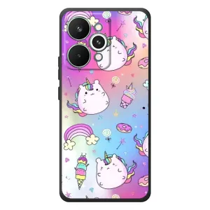 Чехол Unicorn на RealMe 15 Pro (Радуга и Единорог)