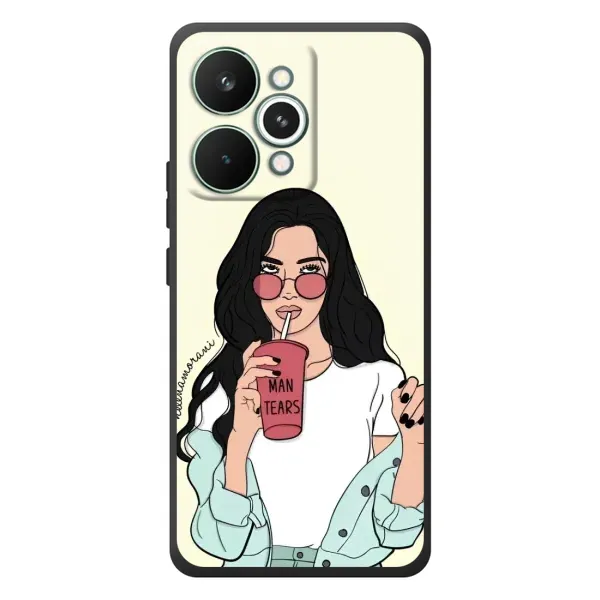 Чехол с рисунком «С напитком» для Realme 15 Pro