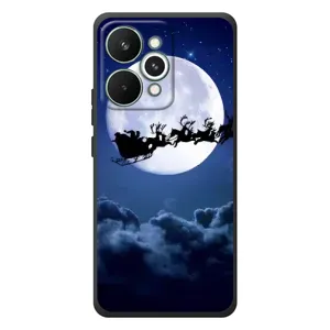 Чохол Санта Клаус для RealMe 15 Pro (Санта - місяць)