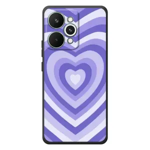 Чехлы с тематикой "Маленькие Сердечки" на RealMe 15 Pro (Сердце фиолет)