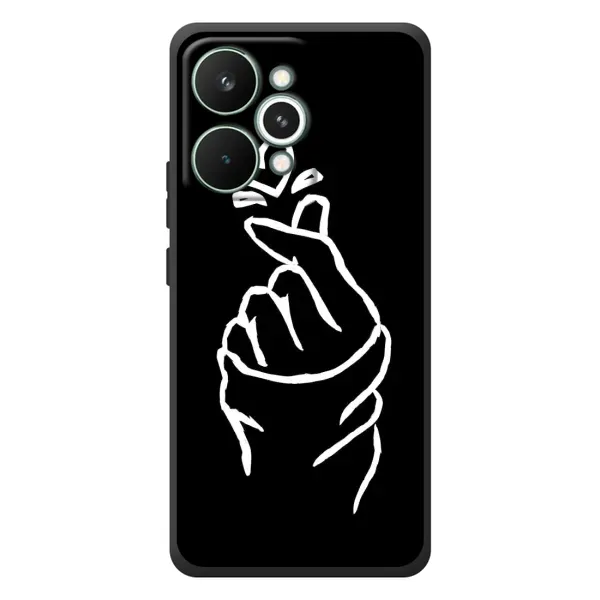 Чехол с рисунком «Сердце на черном» для Realme 15 Pro Чехол с рисунком «Сердце на черном» для Realme 15 Pro