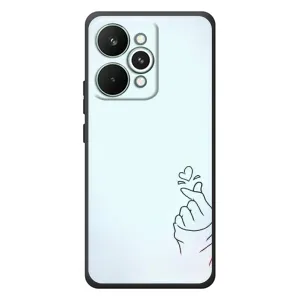 Чохол (Знак сердечка) для RealMe 15 Pro (Сердечко на блакитному)