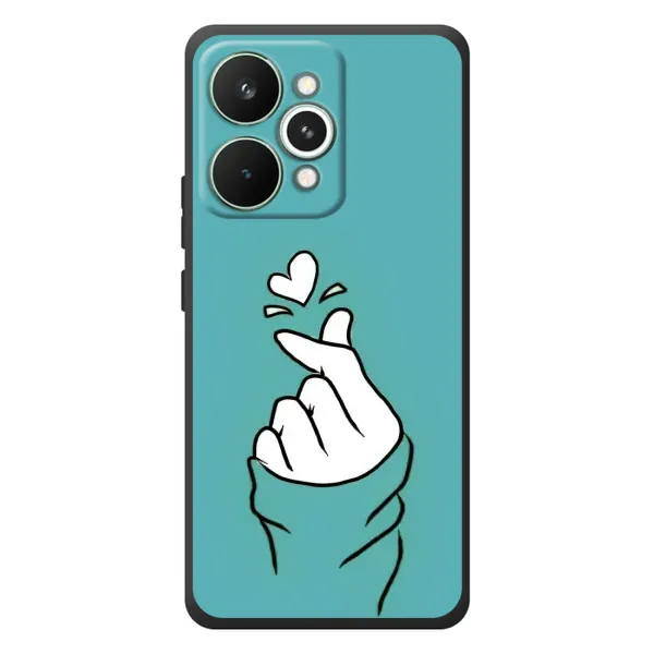 Чехол с рисунком «Сердечко на бирюзовом» для Realme 15 Pro Чехол с рисунком «Сердечко на бирюзовом» для Realme 15 Pro
