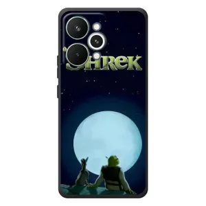 Печатный чехол с принтом Шрек для RealMe 15 Pro (Шрек на луне)