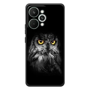 Чехлы с принтом СОВЫ для RealMe 15 Pro (Сова на чёрном)
