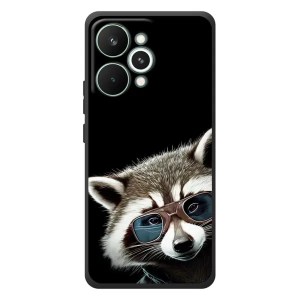 Чехол с рисунком «Стильный Енот» для Realme 15 Pro Чехол с рисунком «Стильный Енот» для Realme 15 Pro