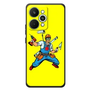 Силиконовый бампер (Работники) на RealMe 15 Pro (Строитель)