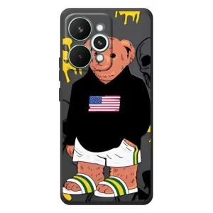 Чехлы Мишка Тедди для РеалМи 15 Про (Teddy USA)