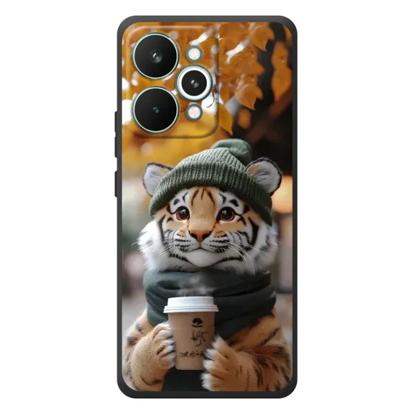 Чехол с рисунком «Тигр с кофе» для Realme 15 Pro Чехол с рисунком «Тигр с кофе» для Realme 15 Pro