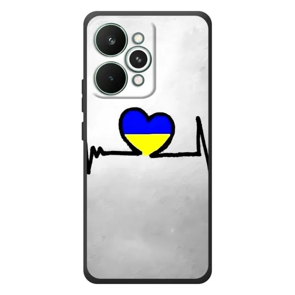 Чехол с рисунком «Украинская кардиограмма» для Realme 15 Pro Чехол с рисунком «Украинская кардиограмма» для Realme 15 Pro