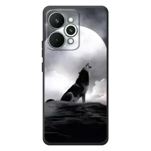 Чехол с Волком на RealMe 15 Pro (Волк и луна)