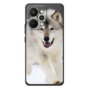 Чехол с Волком на RealMe 15 Pro (Волк на снегу)