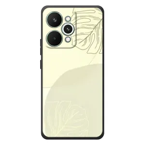 Чехол цветочный дизайн для RealMe 15 Pro (Зелёный фон)