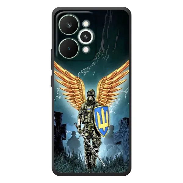 Чехол с рисунком «ЗСУ з крильями» для Realme 15 Pro