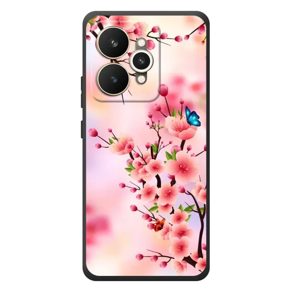 Чехол с рисунком «Бабочки на сакуре» для Realme 15 Чехол с рисунком «Бабочки на сакуре» для Realme 15