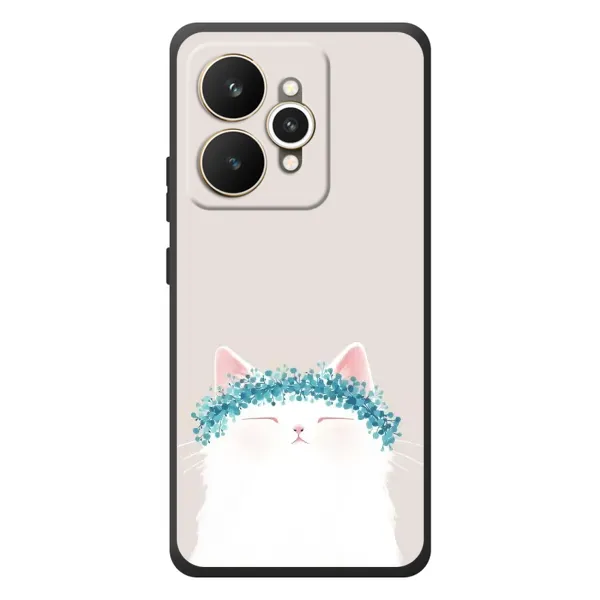 Чехол с рисунком «Белый котик» для Realme 15 Чехол с рисунком «Белый котик» для Realme 15