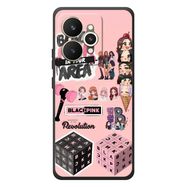 Чехол с рисунком «BLACK PINK коллаж» для Realme 15 Чехол с рисунком «BLACK PINK коллаж» для Realme 15