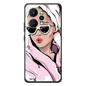 Чехол с картинкой Модные Девчонки Realme 15 (Девушка в халате)