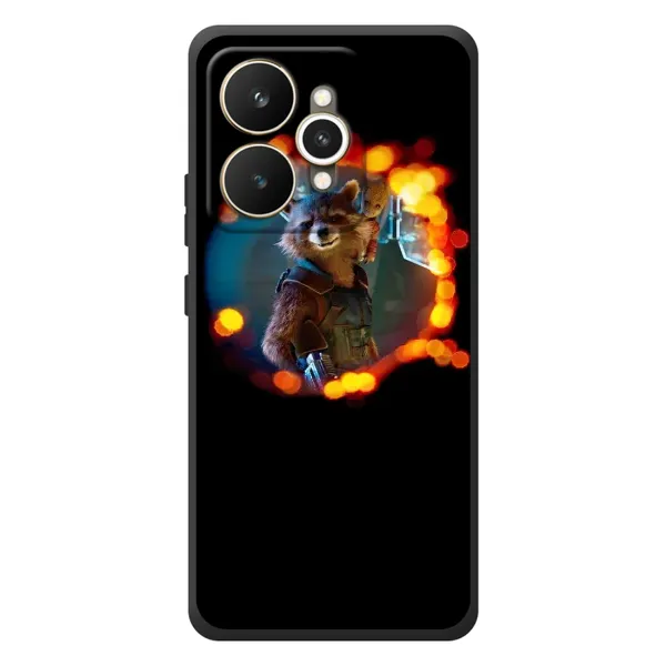 Чехол с рисунком «Енот Ракета» для Realme 15