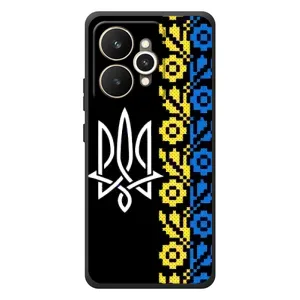 Силиконовый Чехол на Realme 15 (Герб и вышыванка)