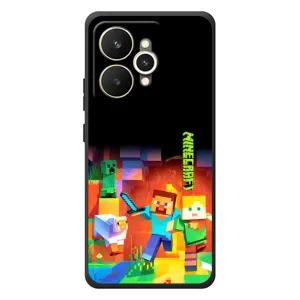 Чехлы для Realme 15 (Персонажи Майн Крафт) (Герой Майнкрафт)