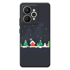 Силиконовый бампер на рождество для Realme 15 (Город зимний)