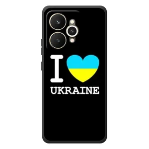 Чехол с Украинской символикой на Реалми 15 (I Love Ukraine)