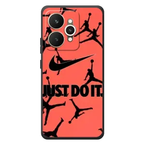 Силиконовый Чехол Nike Air Jordan на Реалми 15 (Just Do It)