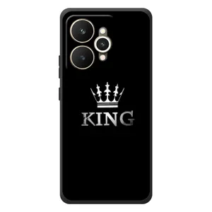 Чехол (Корона на чёрном фоне) для Реалми 15 (KING)