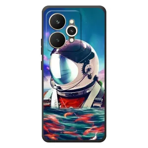 Силиконовый Чехол с принтом "Космонавты" на Realme 15 (Космонавт в воде)