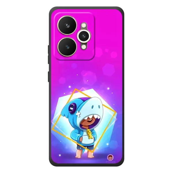 Чехол с рисунком «Леон в костюме Акулы» для Realme 15