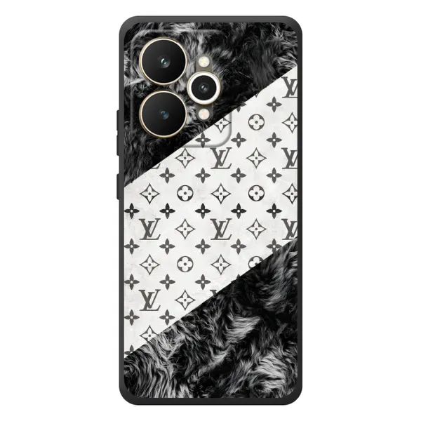Чехол с рисунком «LV на белом» для Realme 15