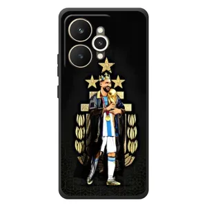 Чехлы Лео Месси Аргентина для Realme 15 (Месси король)