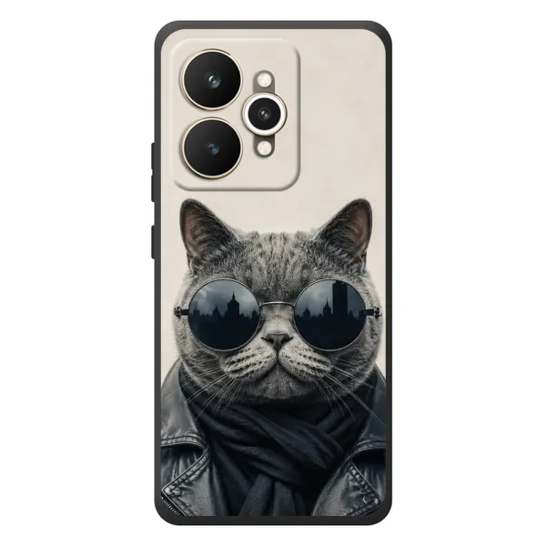 Чехол с рисунком «Модный кот» для Realme 15 Чехол с рисунком «Модный кот» для Realme 15