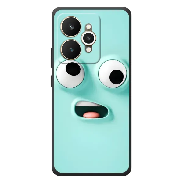 Чехол с рисунком «Забавное мятное лицо» для Realme 15