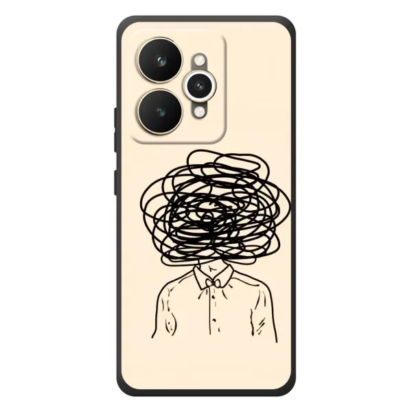 Чехол с рисунком «Мысли» для Realme 15